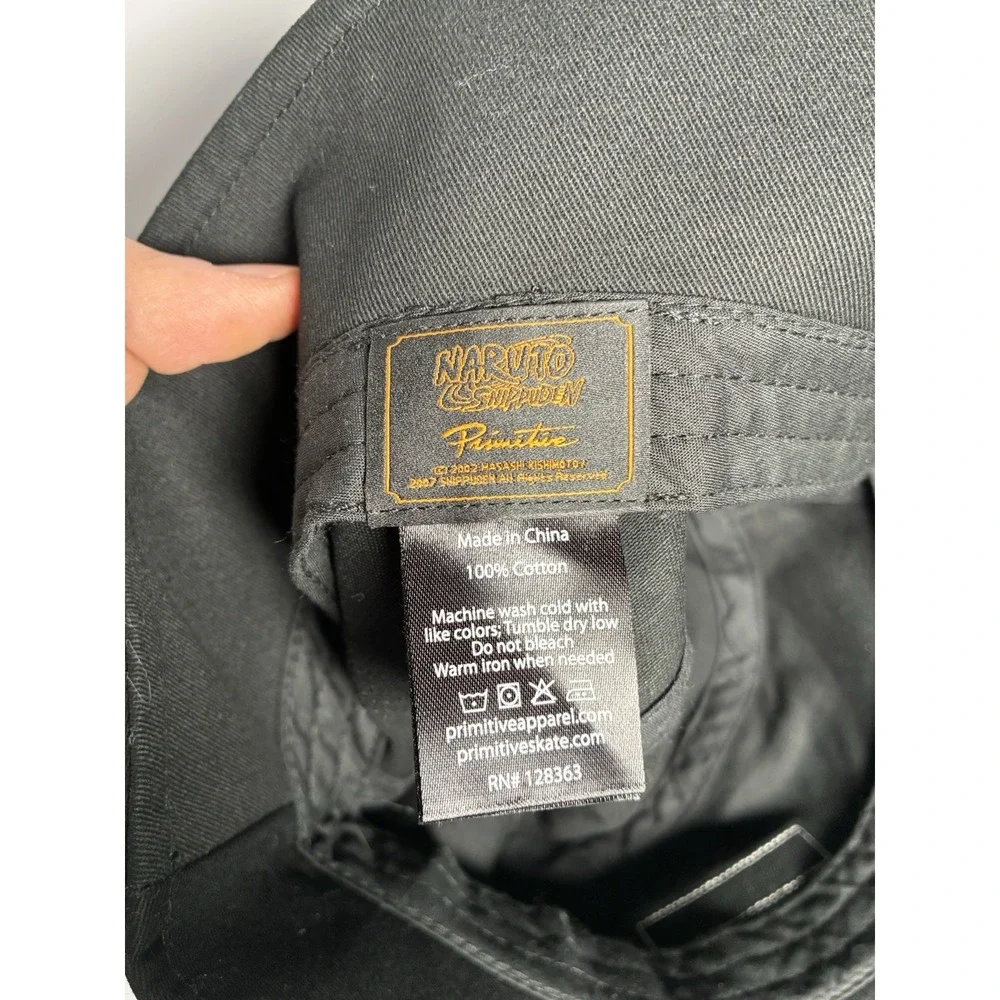 NEW Primitive x Naruto‎ Shippuden Sasuke Bucket Hat Black Anime Sasuke Uchiha